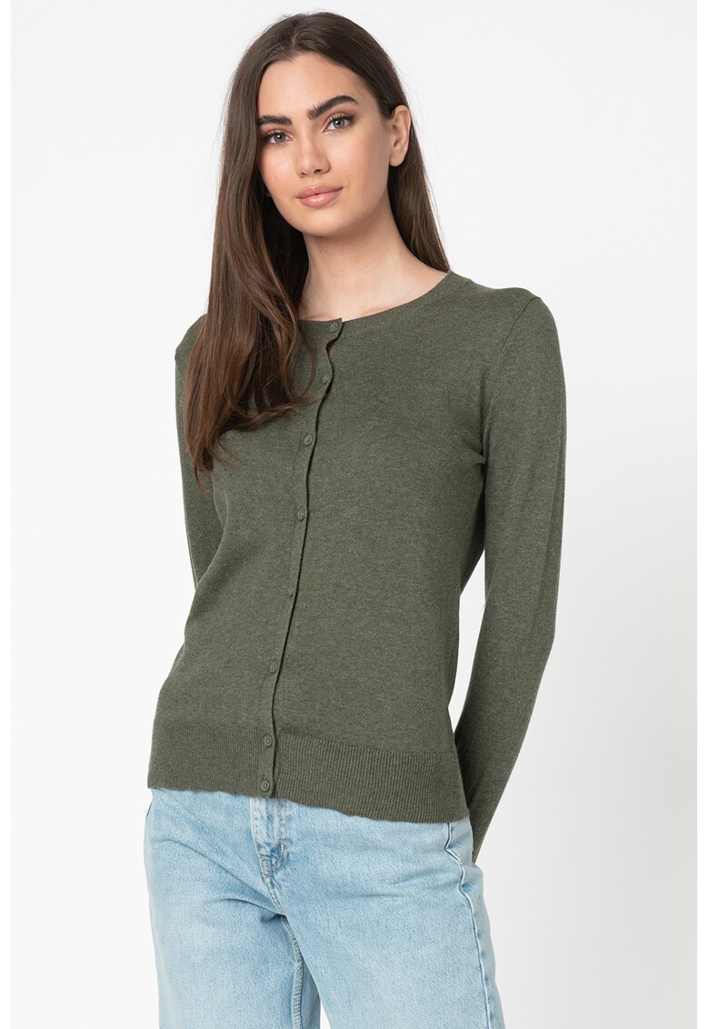Cardigan din tricot fin cu nasturi