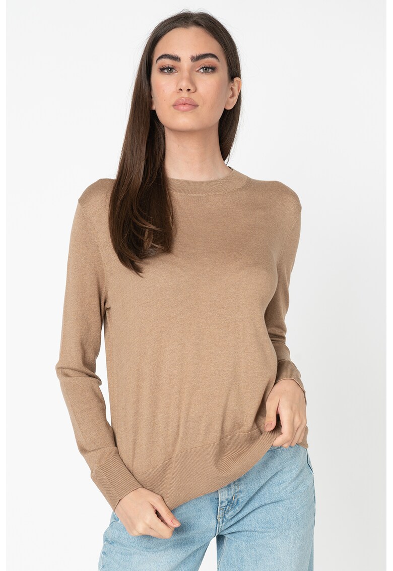 Pulover din amestec de matase si casmir