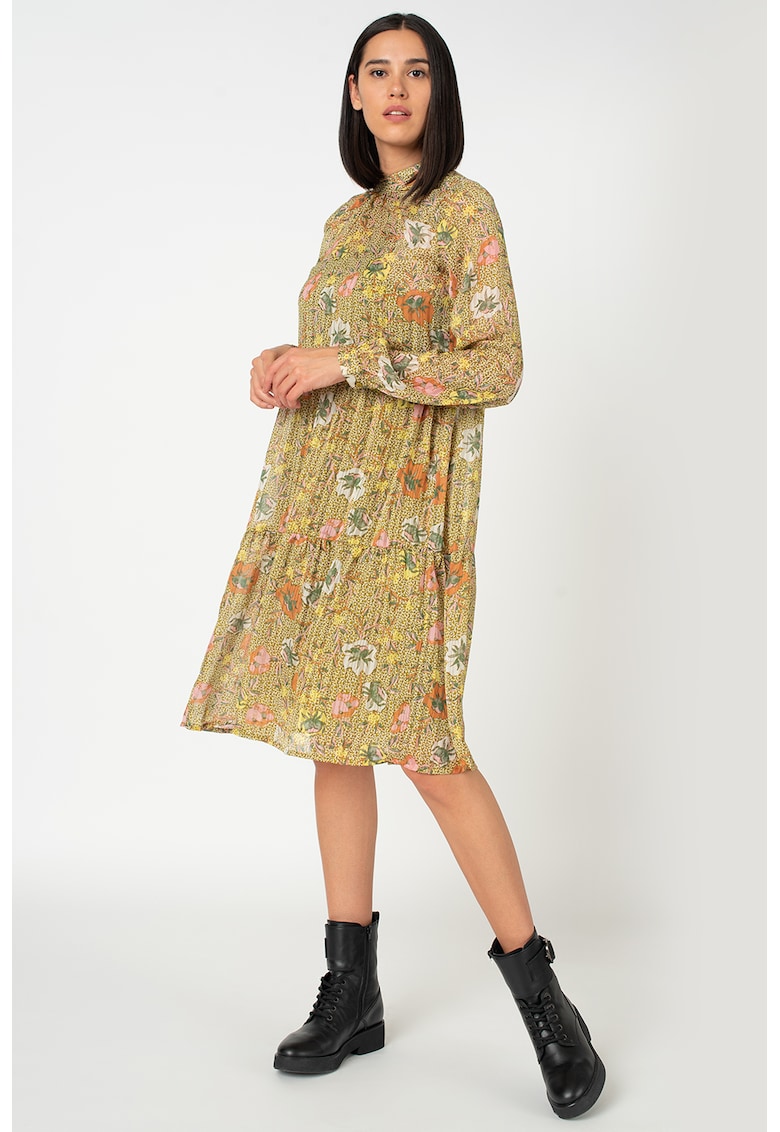 Rochie lejera cu model floral Cille