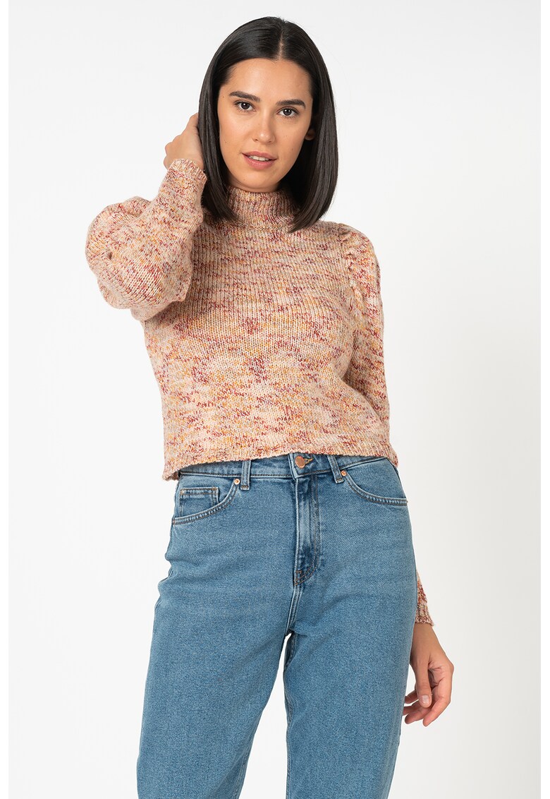 Pulover crop cu maneci bufante Marilla