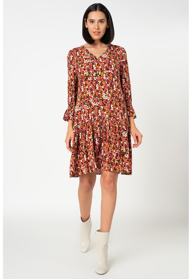 Rochie din modal cu imprimeu si decolteu in V Vick
