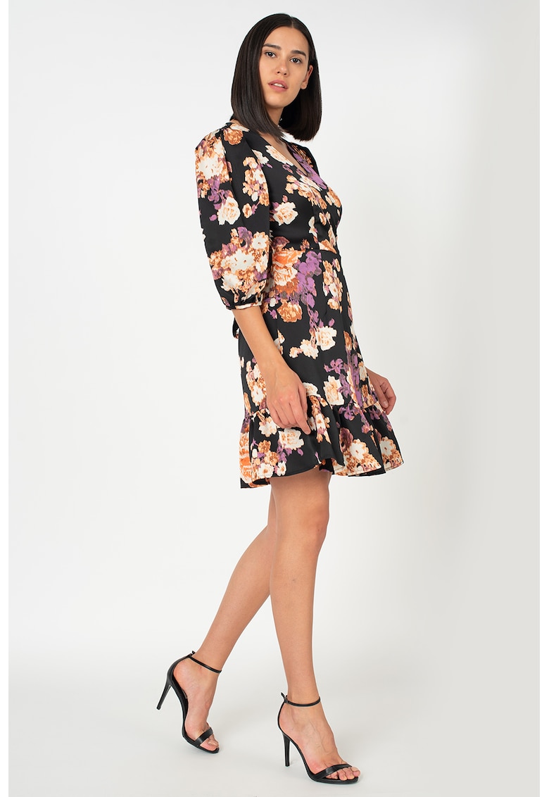 Rochie petrecuta cu model floral Bella