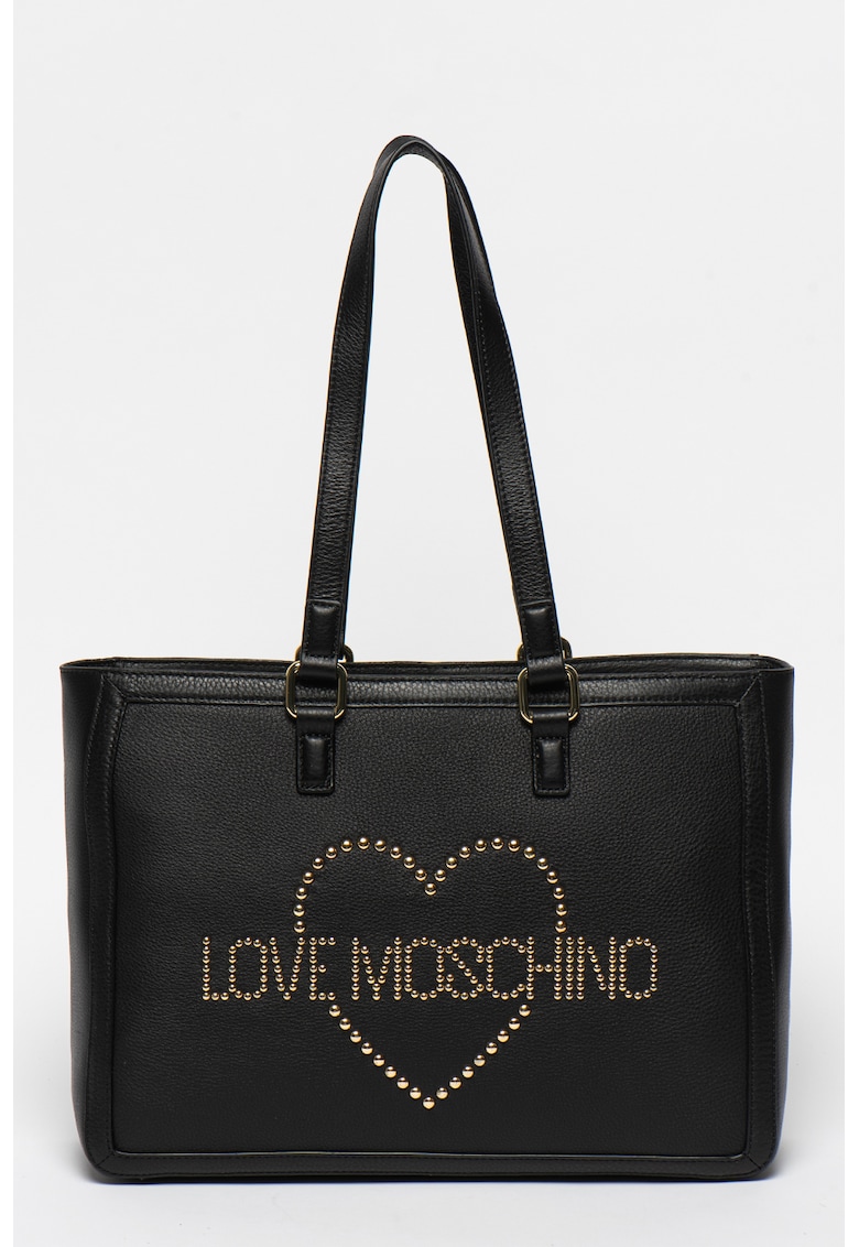 Geanta tote de piele cu nituri Geanta tote de piele cu nituri