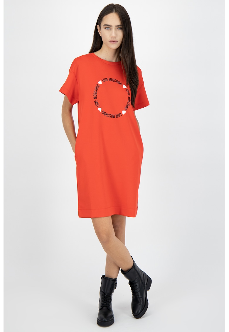 Rochie tip tricou cu buzunare laterale
