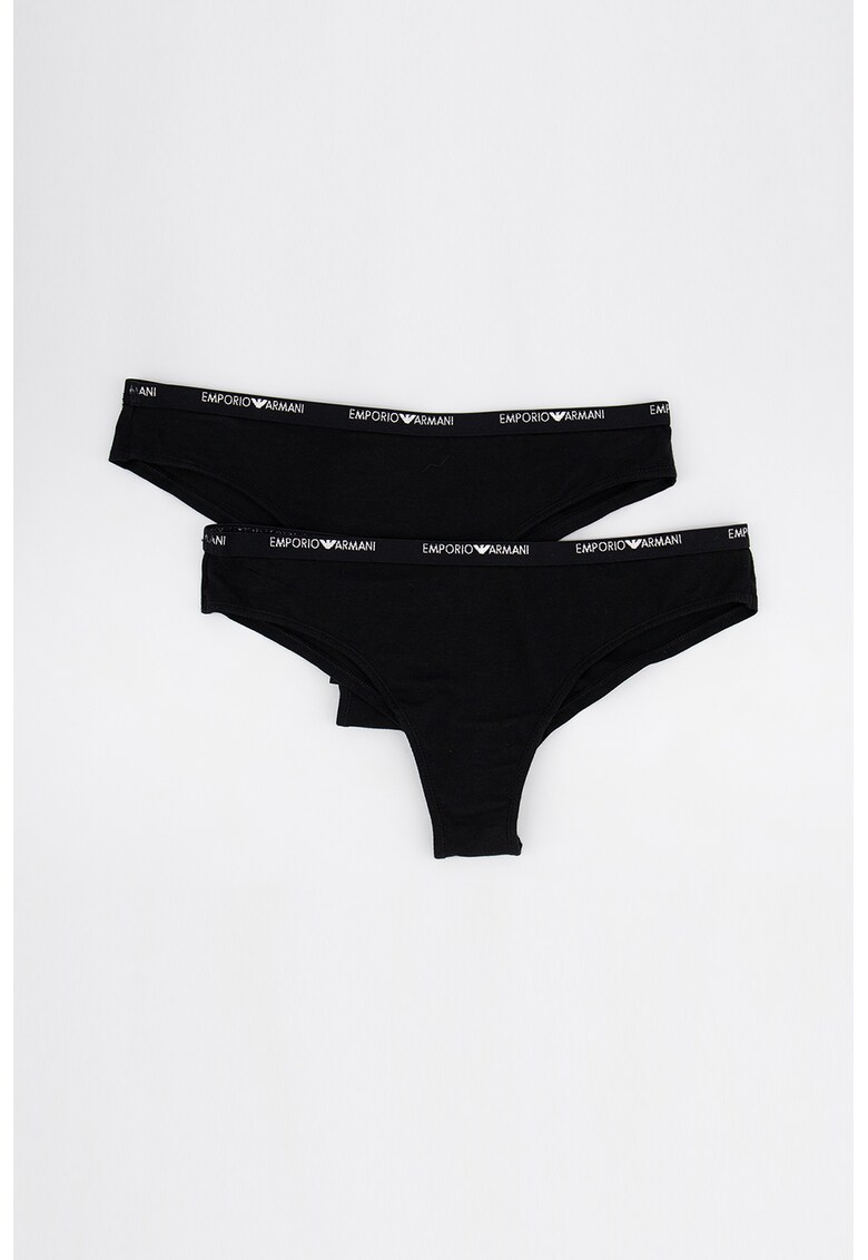 Set de chiloti brazilieni cu logo - 2 perechi
