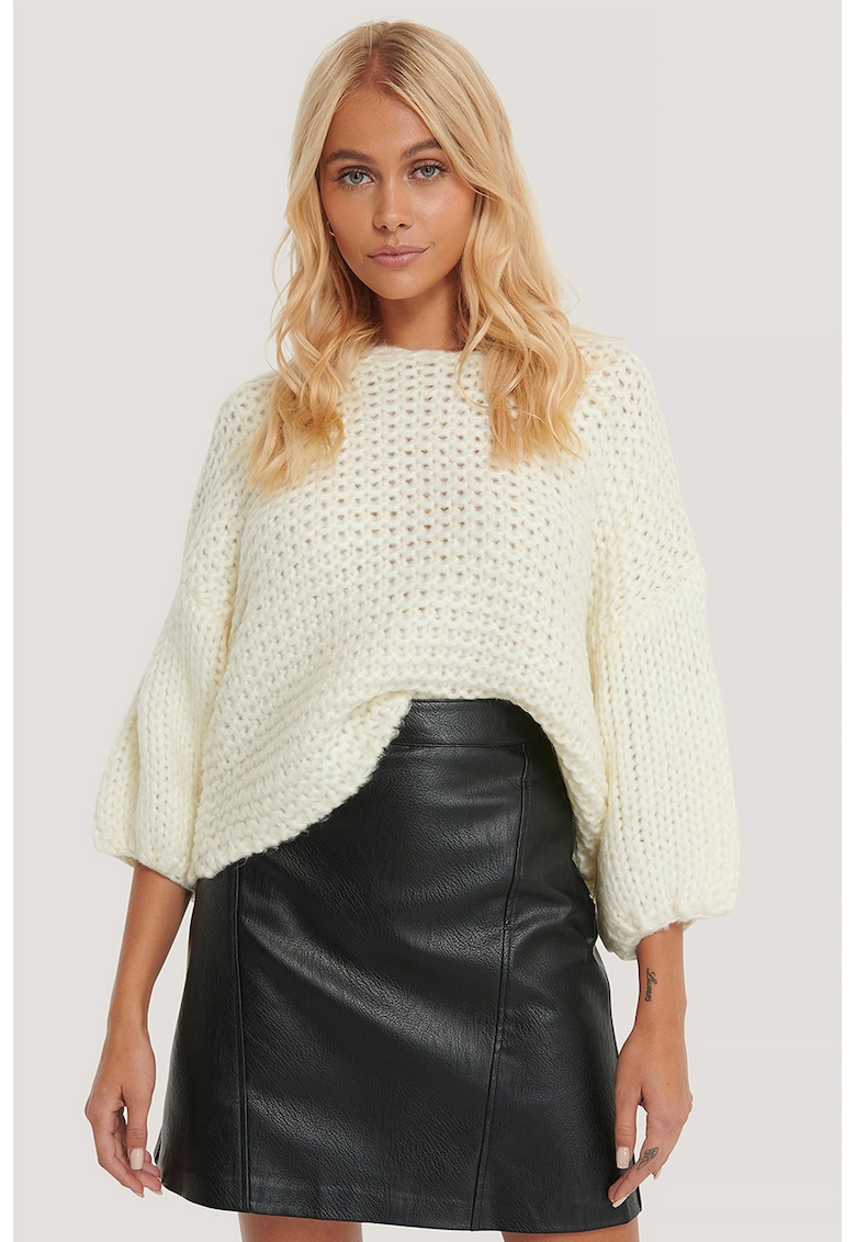 Pulover supradimensionat cu aspect de tricot masiv