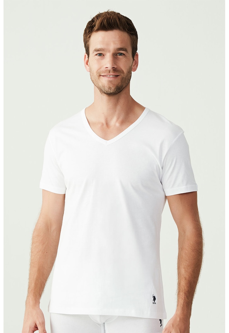 Set de tricouri de casa cu decolteu in V - 2 piese