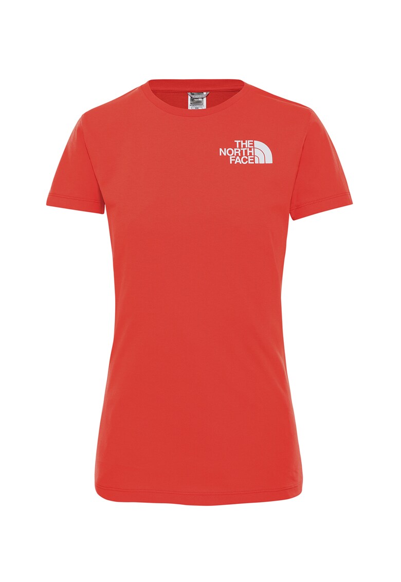 Tricou din bumbac cu decolteu la baza gatului Easy