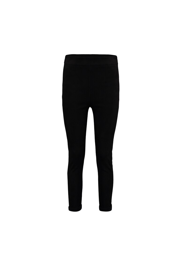 Pantaloni skinny cu aspect de piele intoarsa