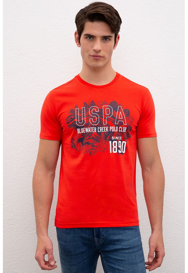 Tricou slim fit de bumbac cu imprimeu 1