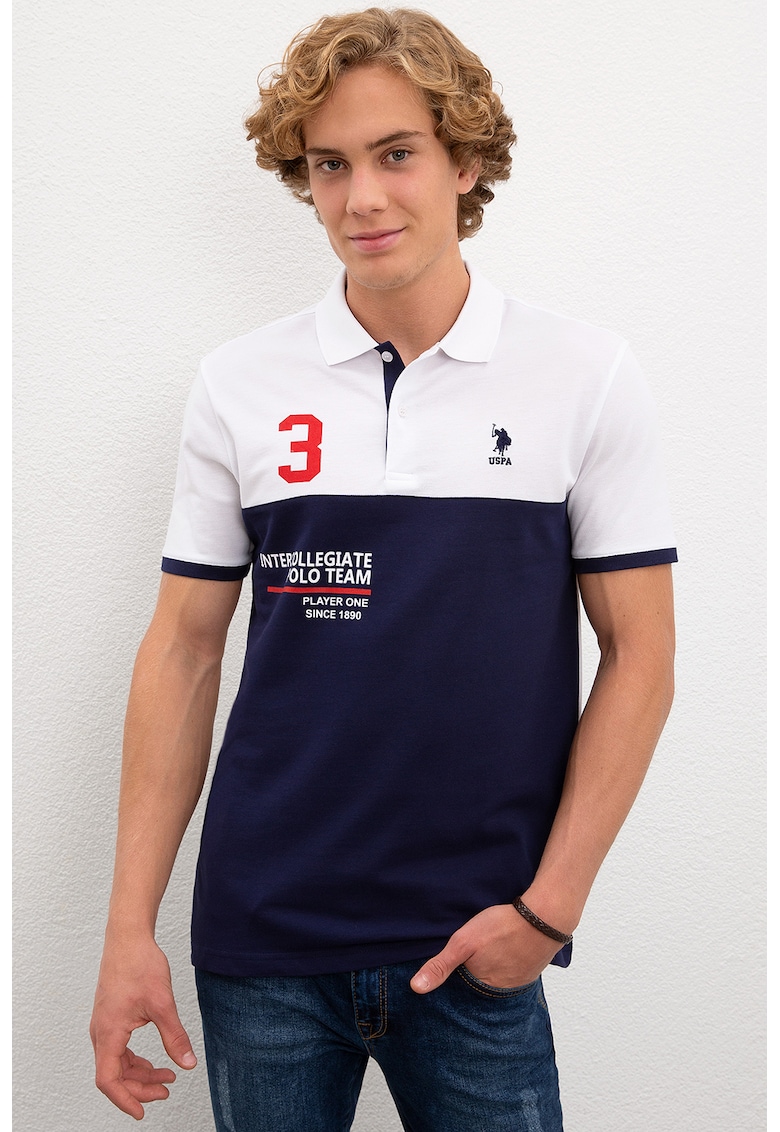 Tricou polo slim fit