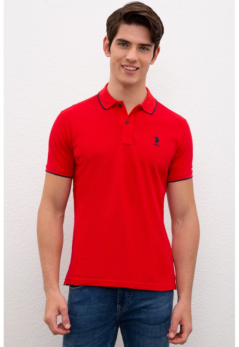 Tricou polo slim fit