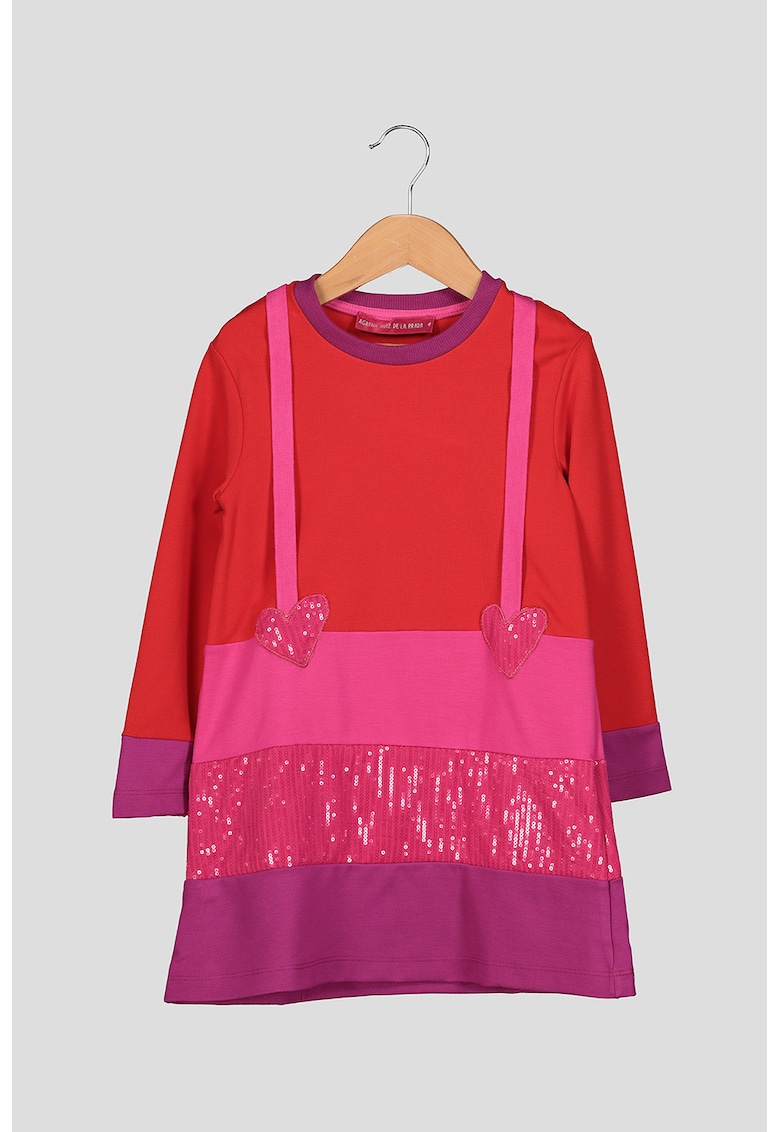 Rochie cu croiala in A si paiete