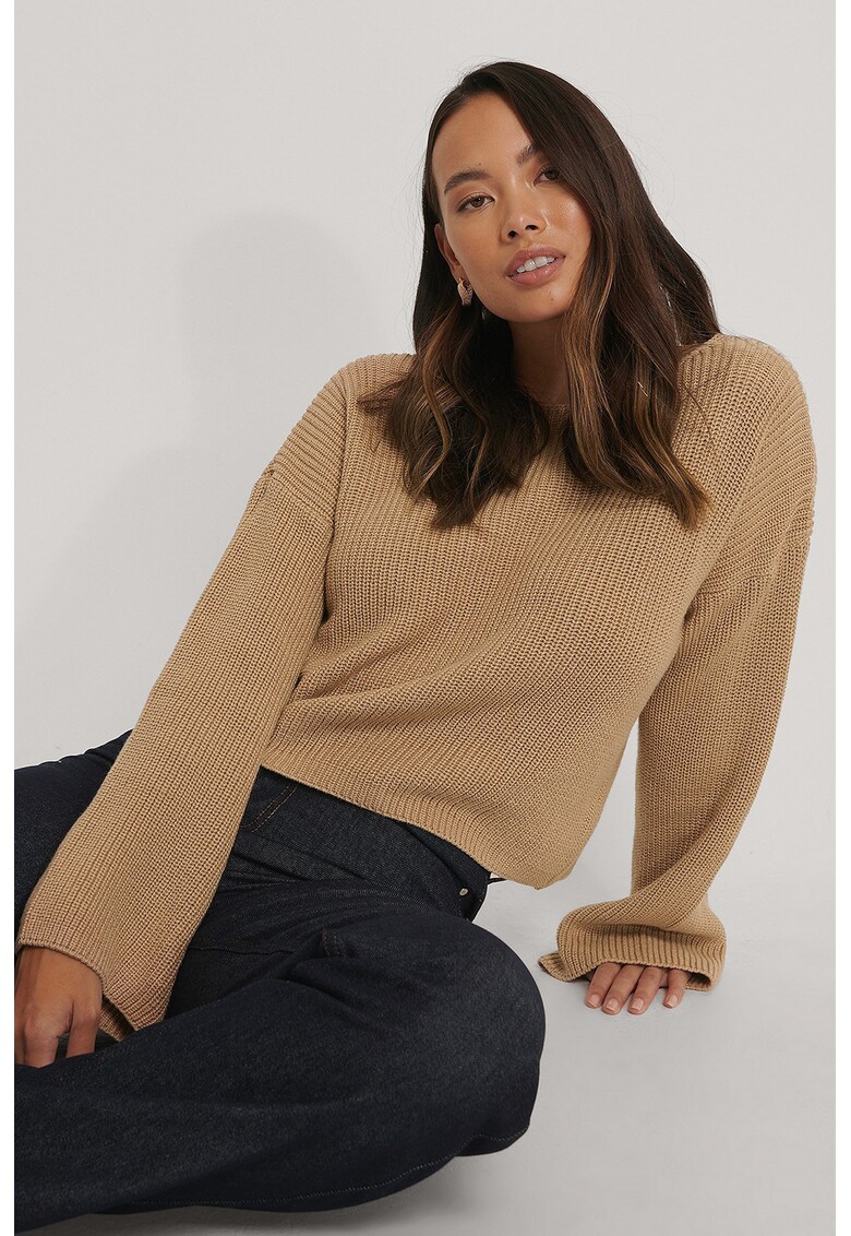 Pulover crop din tricot Pulover crop din tricot