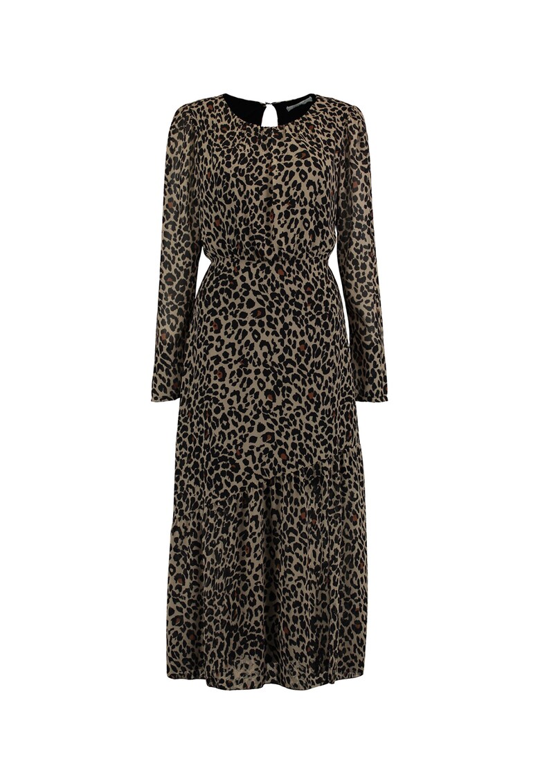 Rochie midi cu animal print