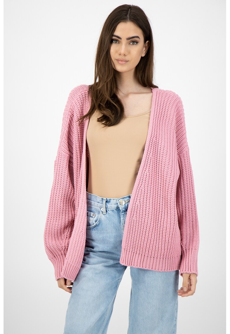 Cardigan supradimensionat tricotat gros