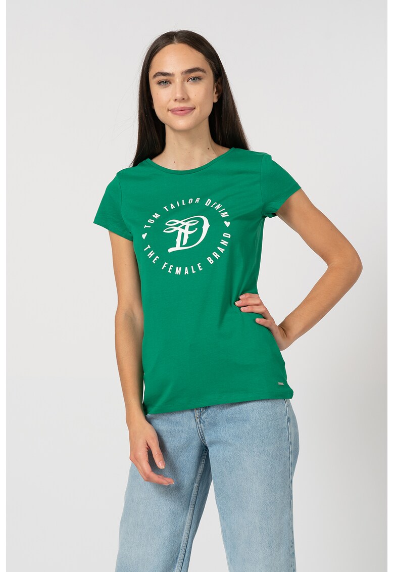 Tricou din jerseu cu imprimeu logo