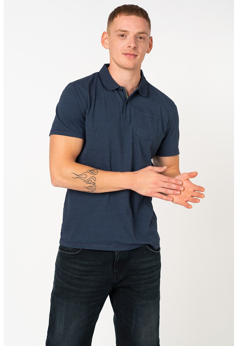 Tricou polo cu buzunar pe piept