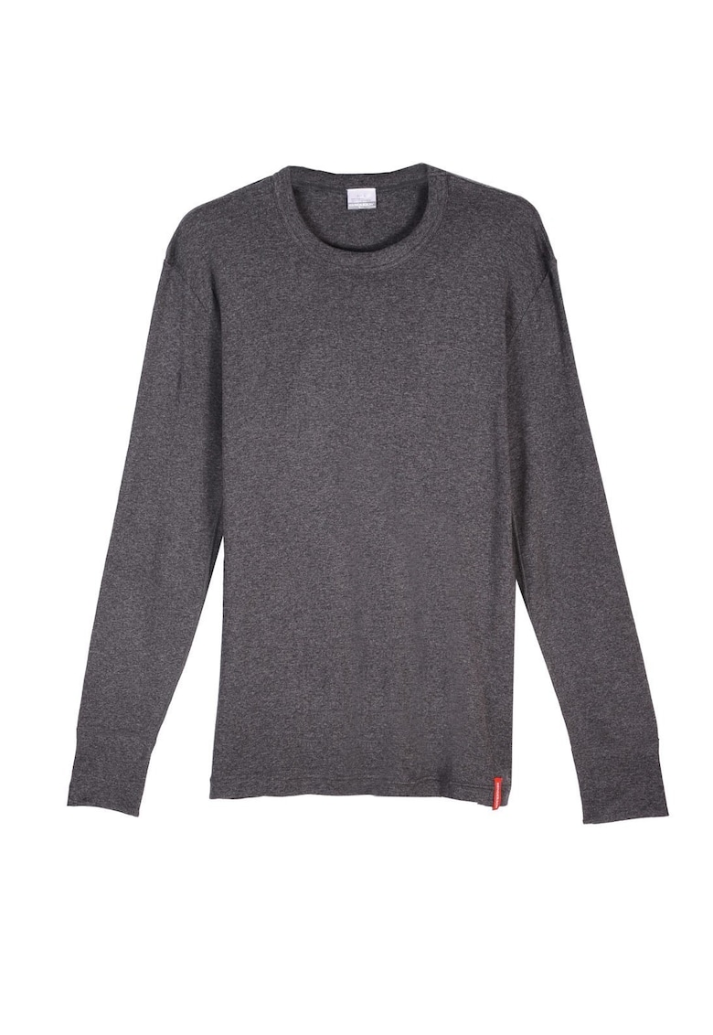 Tricou de barbati BT cu maneci lungi gri