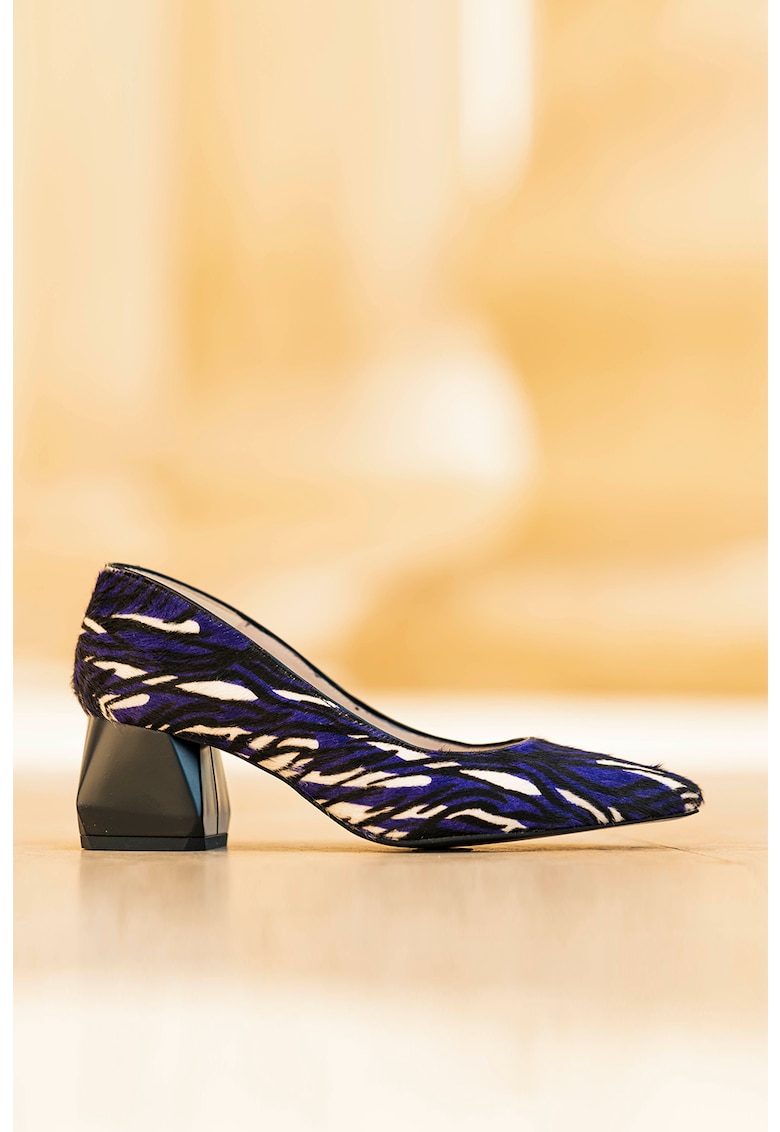 Pantofi cu toc geometric Luana CONDUR by alexandru imagine noua