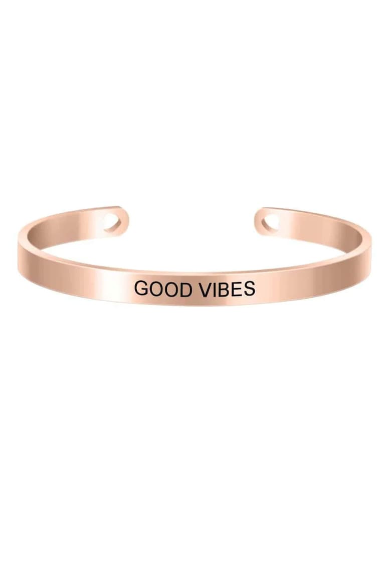 Bratara ajustabila - rose gold - gravata Good Vibes P7 -