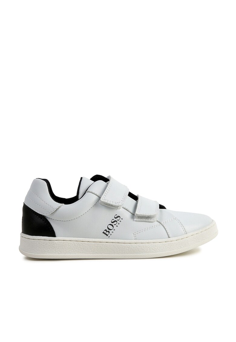 Pantofi sport de piele ecologica - cu velcro