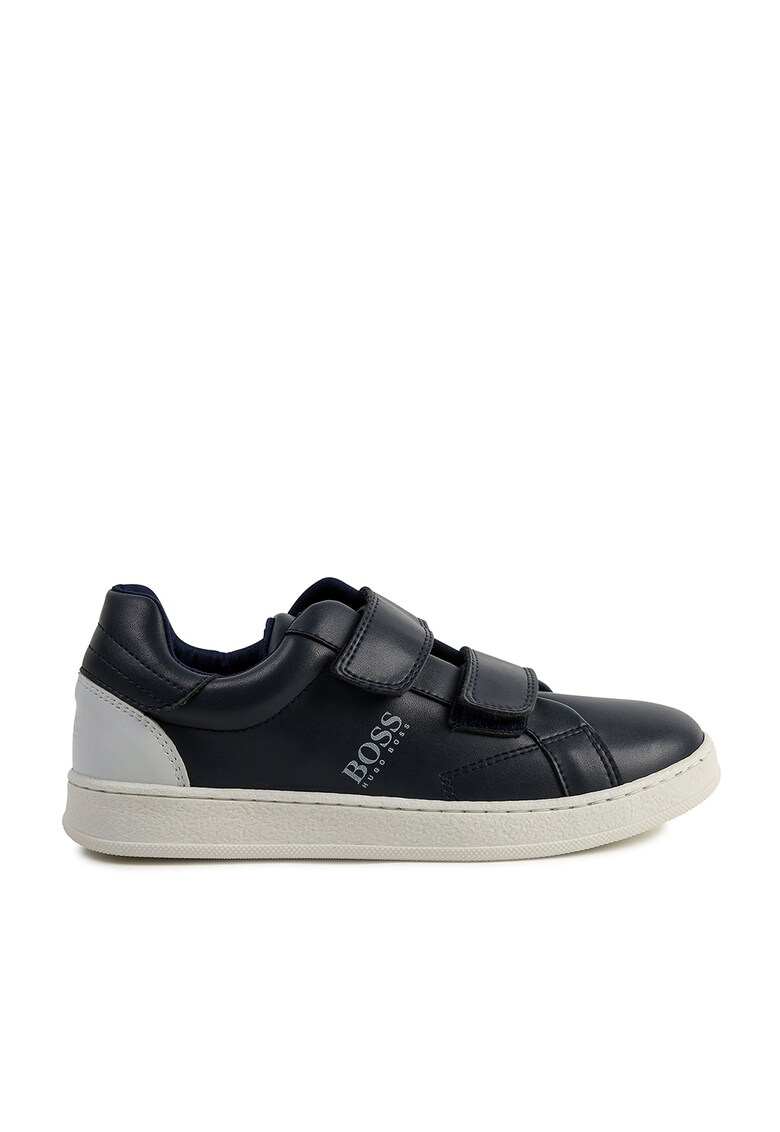 Pantofi sport de piele ecologica - cu velcro