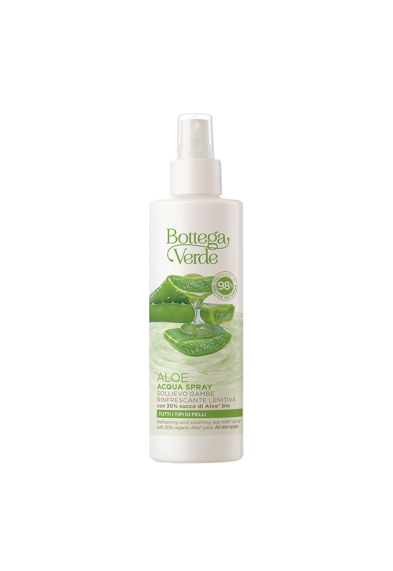Spray Revigorant pentru Picioare cu 30% Suc de Aloe Vera Bio - Relaxare si Racorire Intensa pentru Picioare Obosite - Cu Ingrediente Naturale Derivate din Afine - Lamaie si Maces - Absorbtie Rapida si Aroma Revigoranta de Aloe Vera - 200 Ml