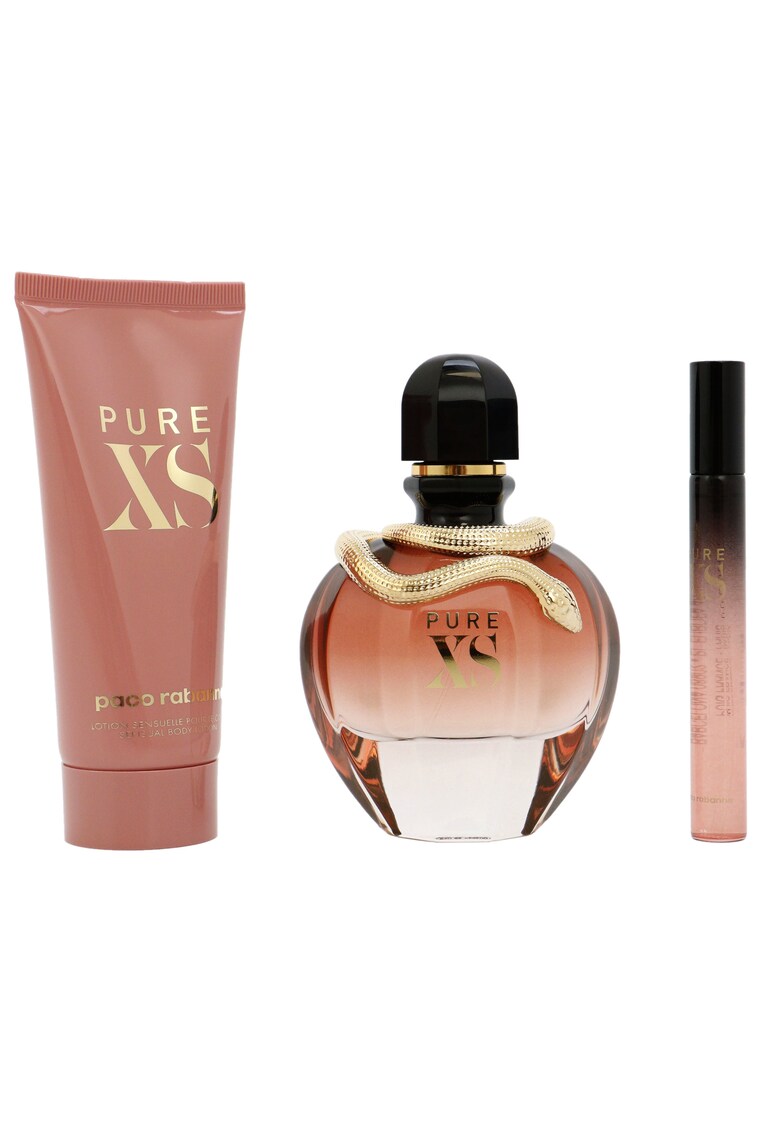 Set Pure XS - Femei: Apa de Parfum - 80 ml + Lotiune de corp - 100 ml + Apa de Parfum - 10 ml