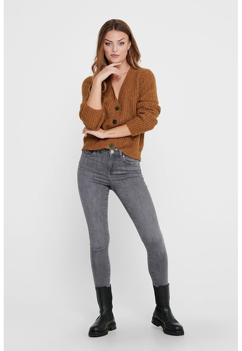 Cardigan din amestec de lana - cu nasturi