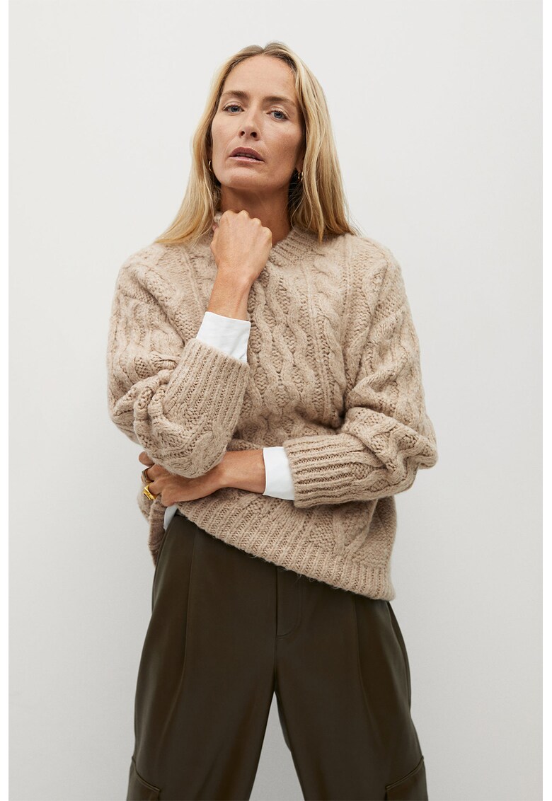 Pulover cu model torsade Manati