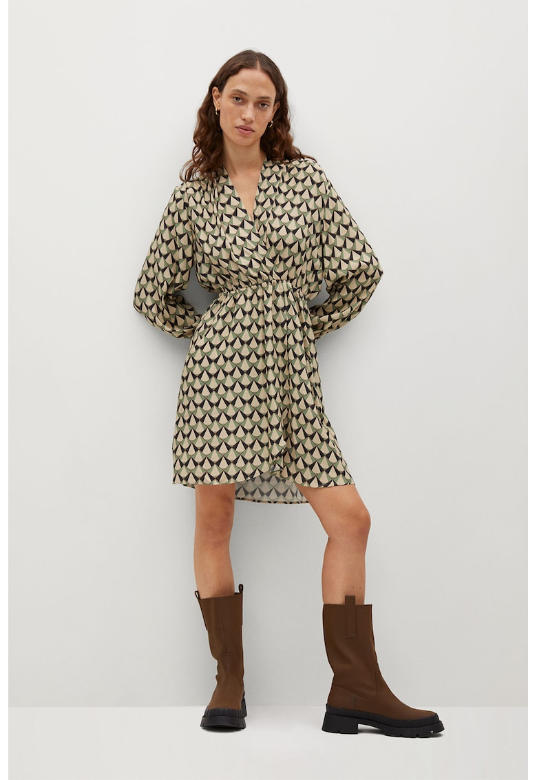 Rochie cu aspect satinat Bias