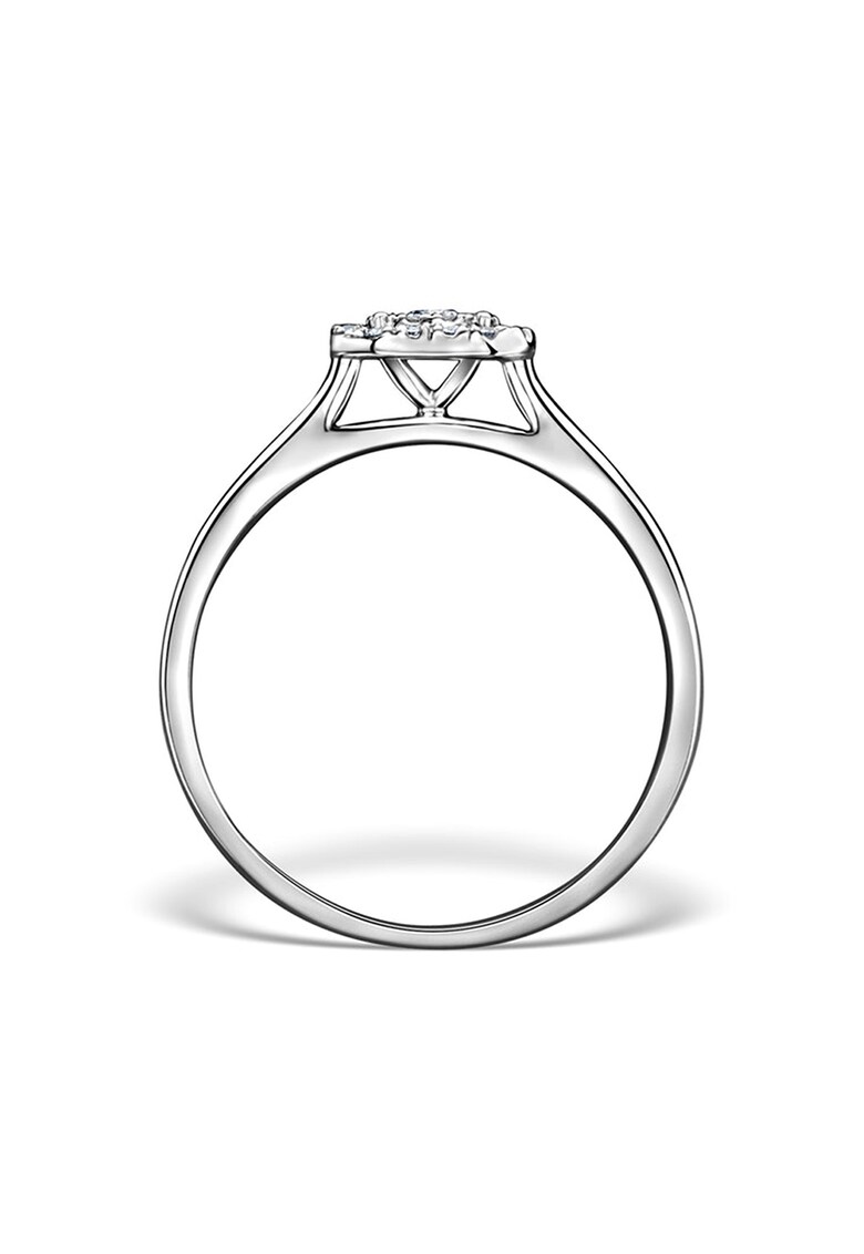 Inel din aur alb de 18K decorat cu diamante