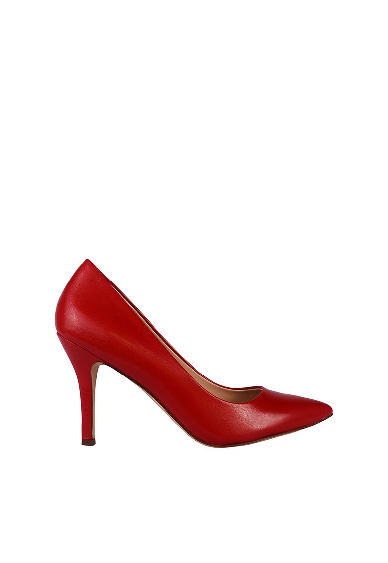 Pantofi stiletto din piele - cu varf ascutit Flax