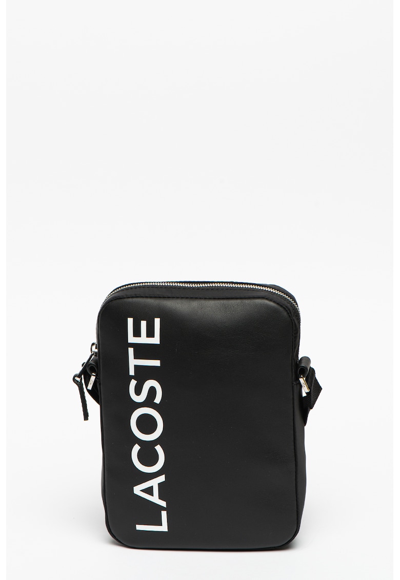 Geanta crossbody din piele cu logo stantat