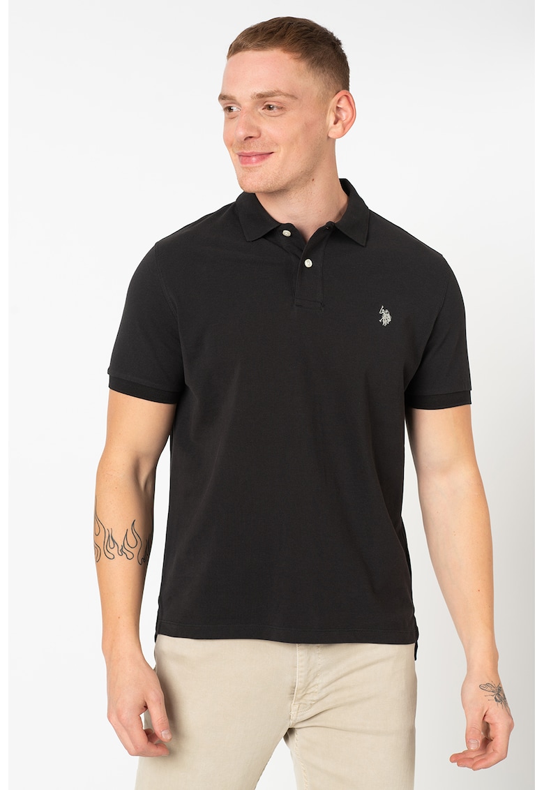 Tricou polo din bumbac pique Institutional