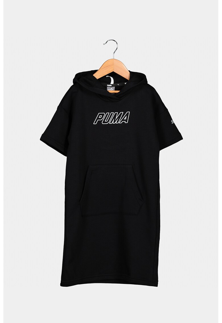 Rochie tip hanorac cu imprimeu logo Alpha