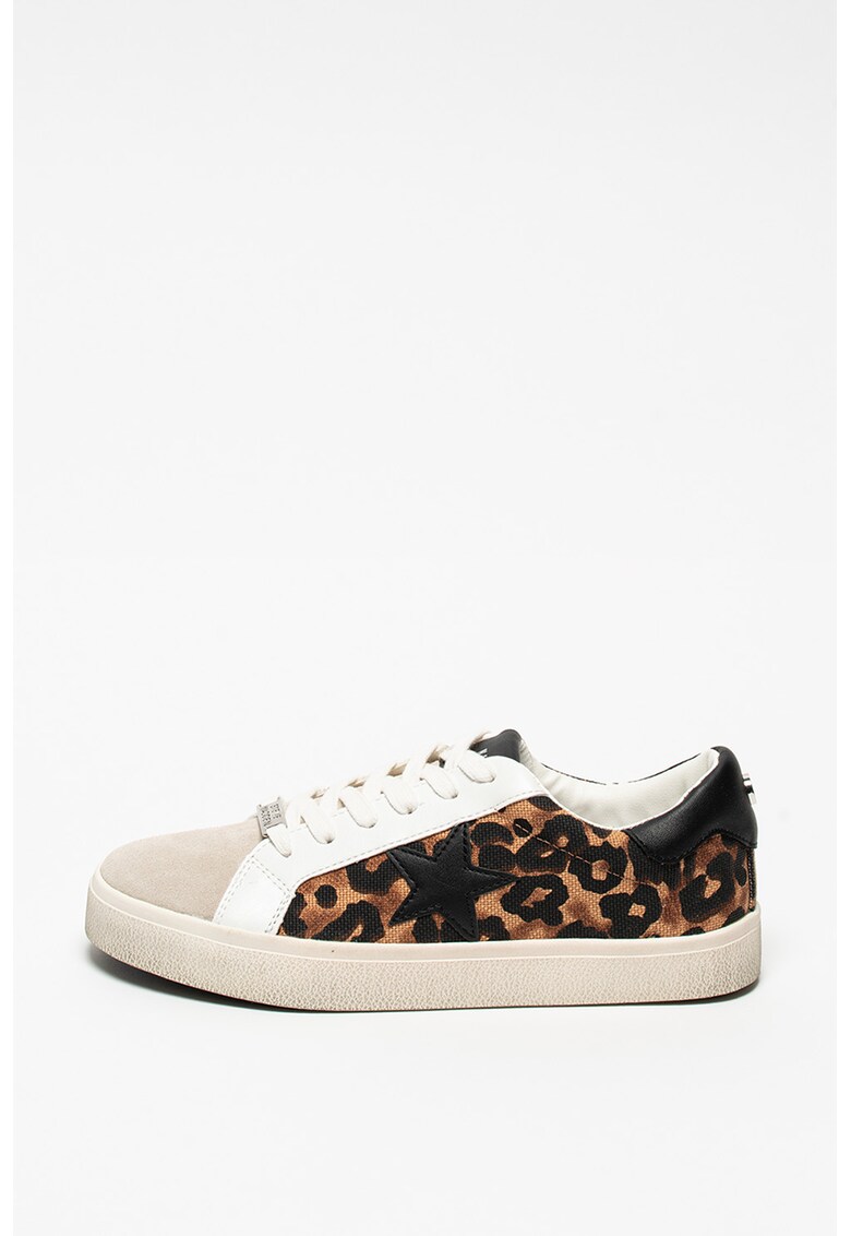 Pantofi sport low cut cu animal print