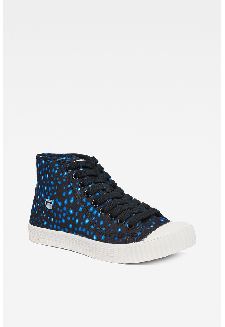 Tenisi high-top cu model abstract