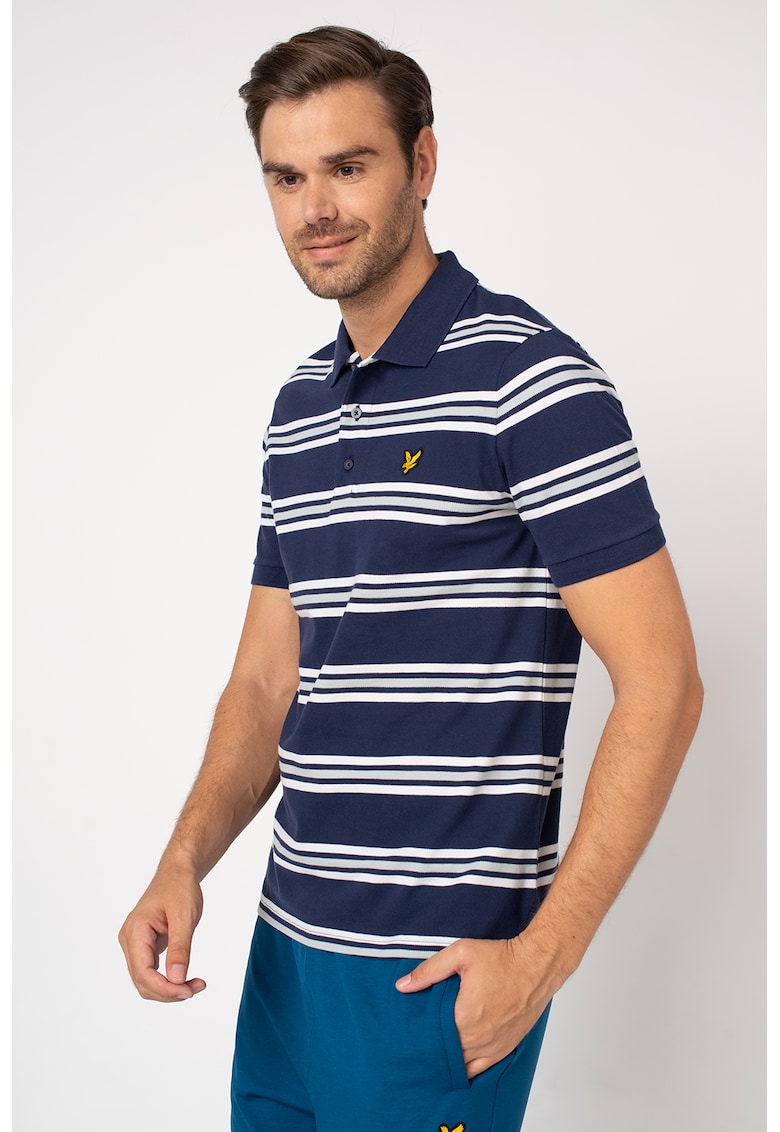 Tricou polo cu model in dungi