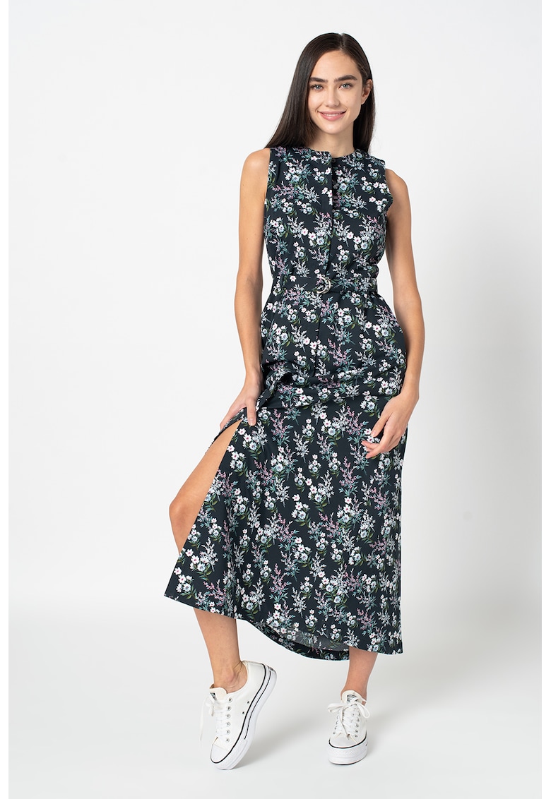 Rochie fara maneci - cu model floral