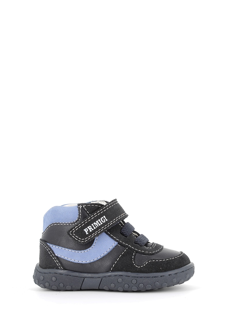 Pantofi sport de piele cu insertii de piele intoarsa