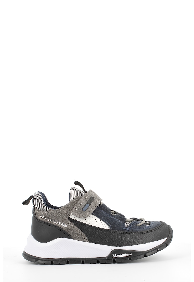 Pantofi sport cu velcro si insertii de piele intoarsa
