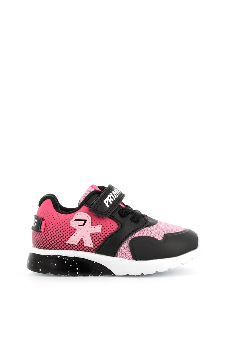 Pantofi sport din piele cu insertii din plasa