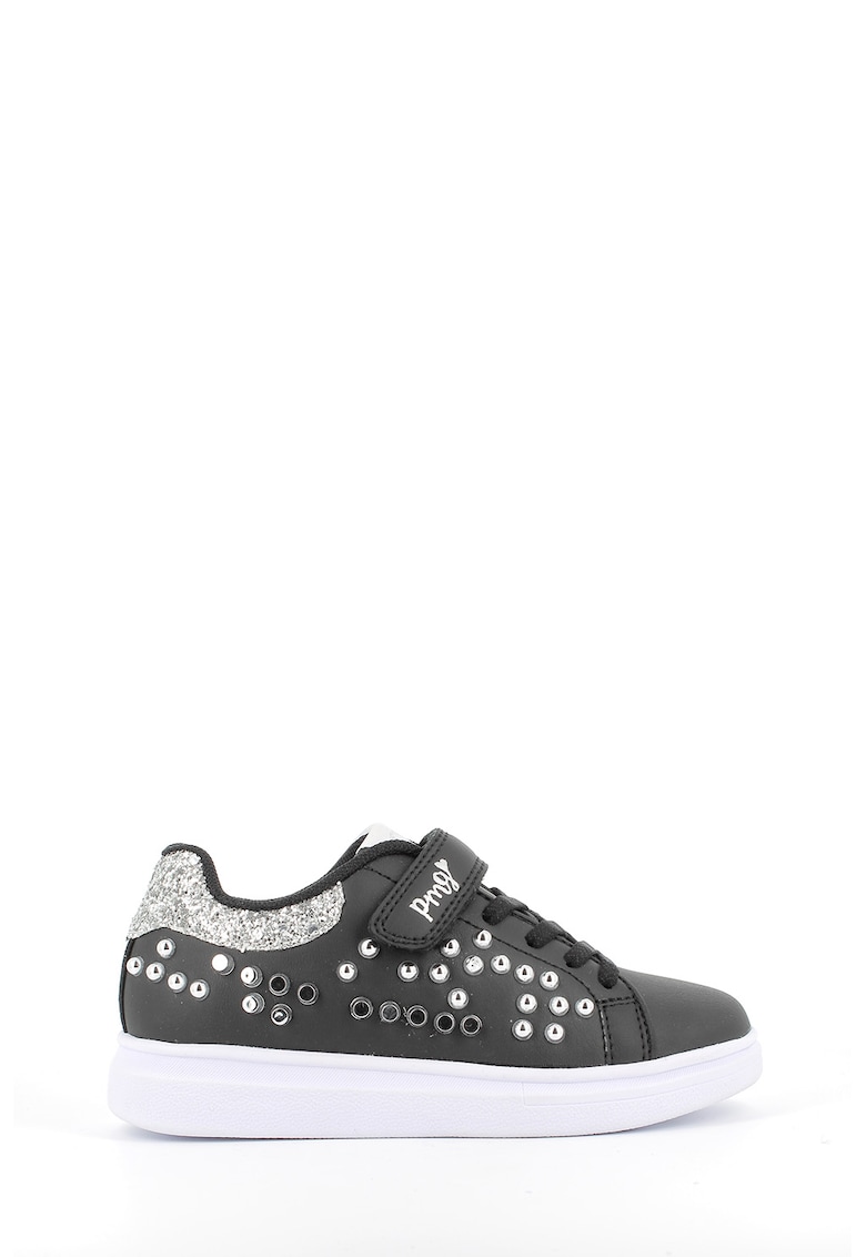 Pantofi sport de piele ecologica cu strasuri