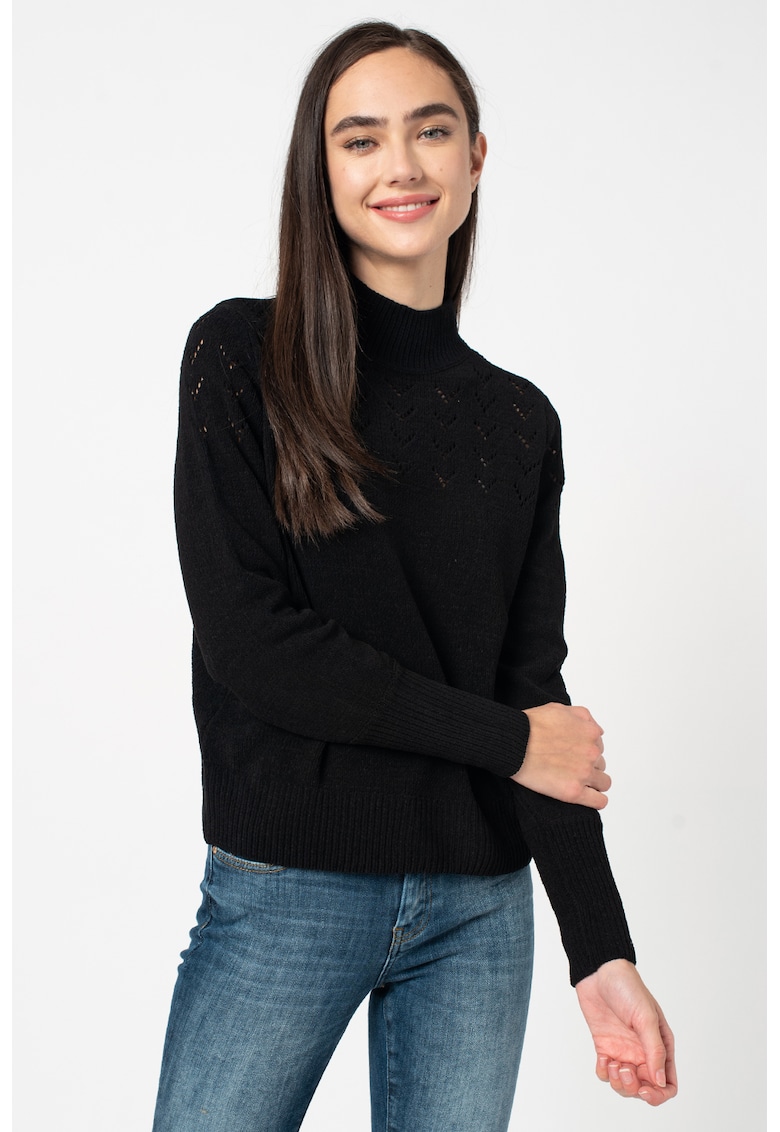 Pulover cu model cu perforatii Coya