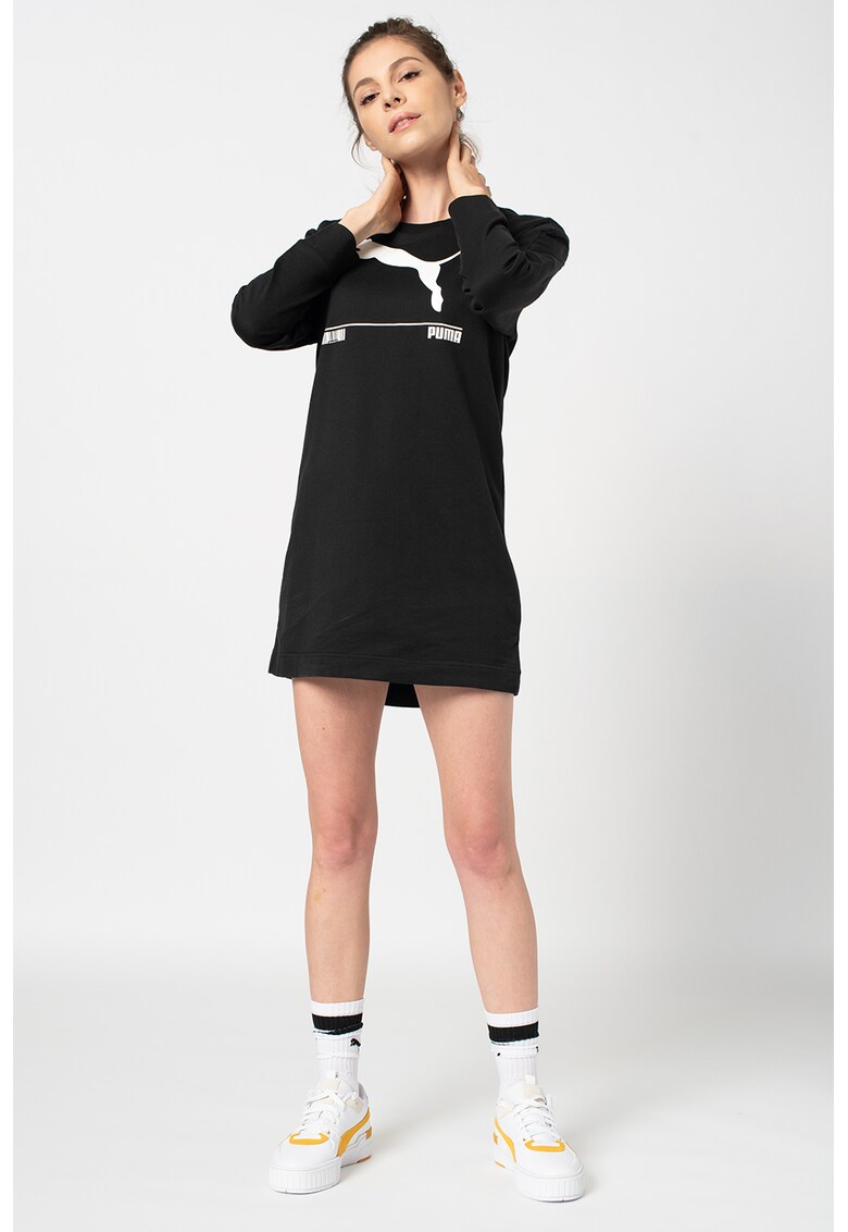 Rochie de jerseu cu logo Nu-tility