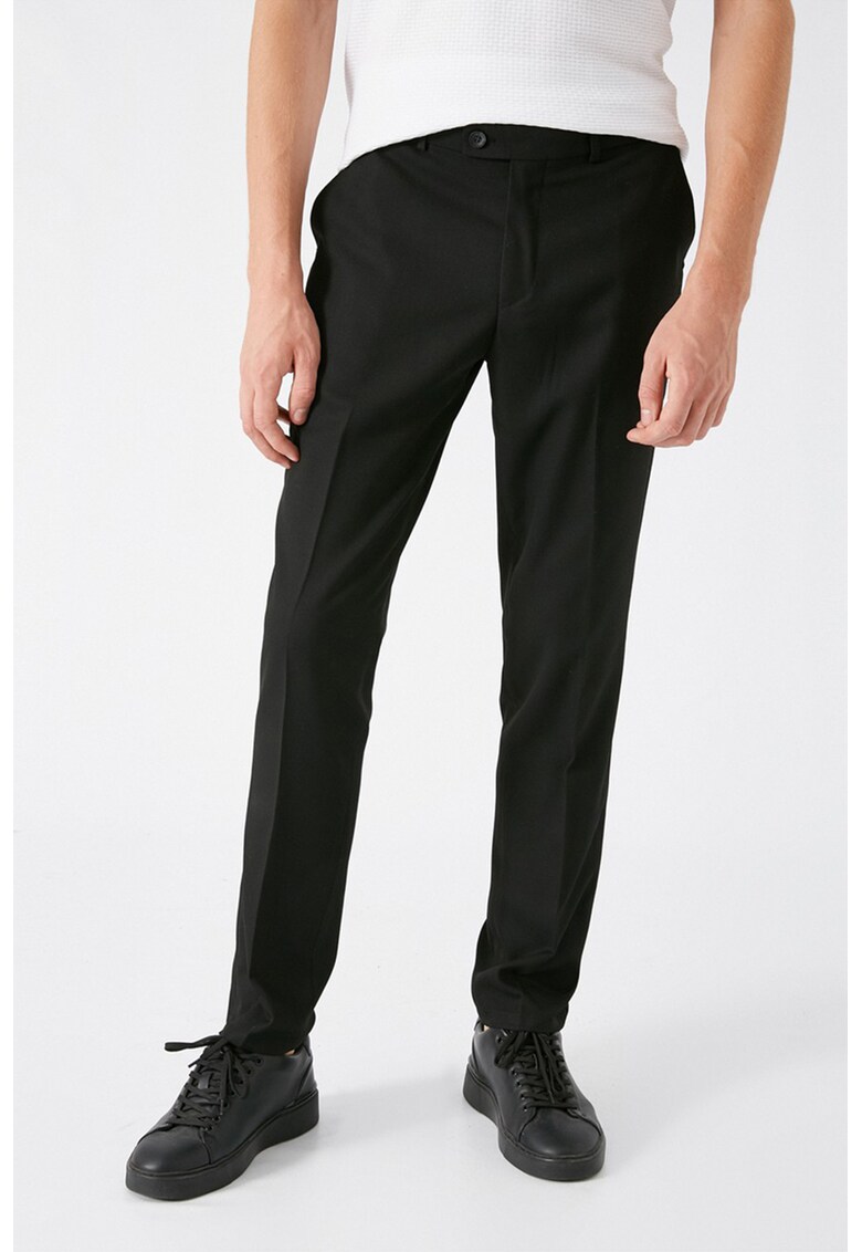 Pantaloni eleganti slim fit crop
