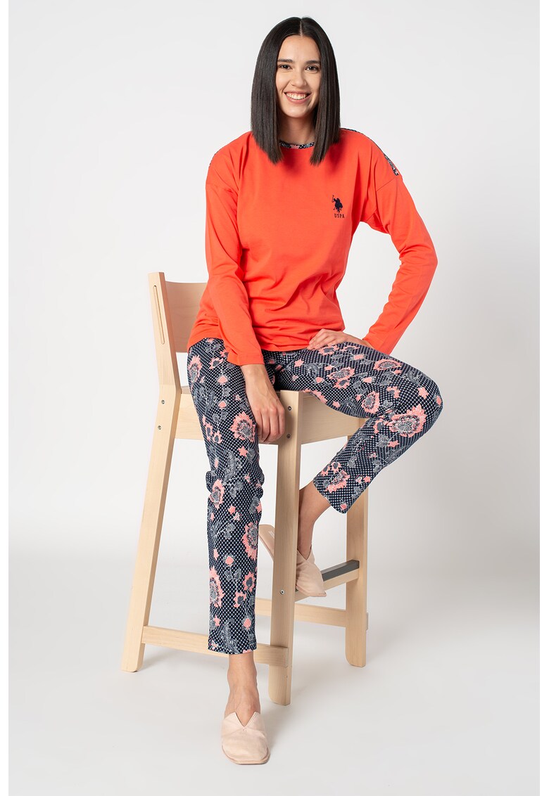 Pijama cu model floral