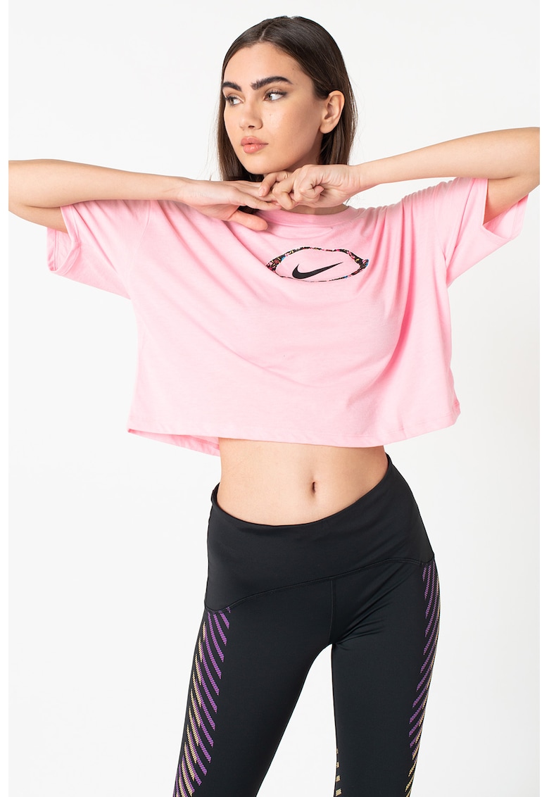 Tricou crop cu Dri-Fit - pentru fitness